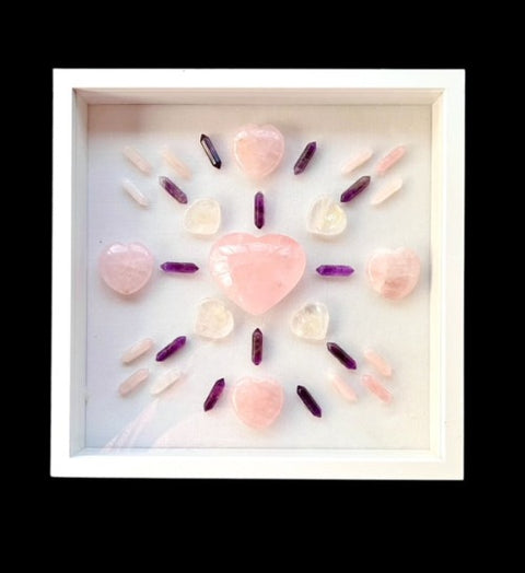 unconditional love crystal grid