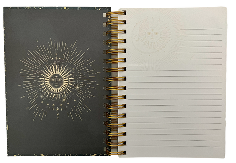 Sun and Moon Spiral Bound Journal