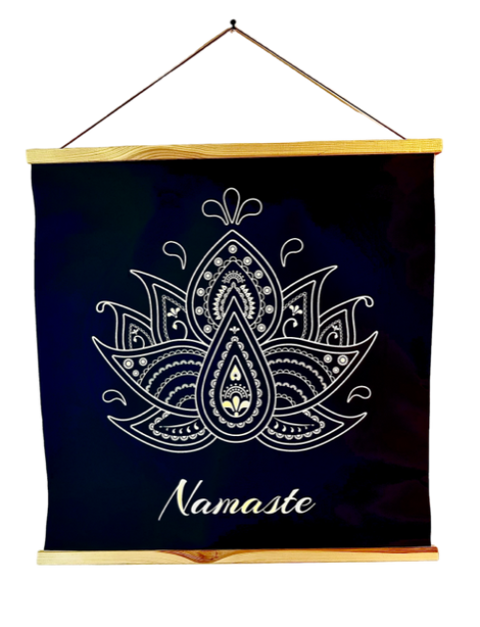 namaste hanging banner