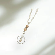 moonstone and gemstone necklace