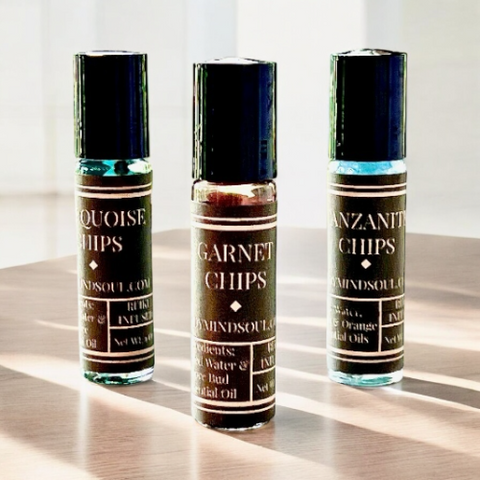 Gemstone And Essential Oil Roller Bottle