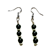 black obsidian earrings