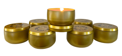 8 Ounce Soy Candle in Gold Tin