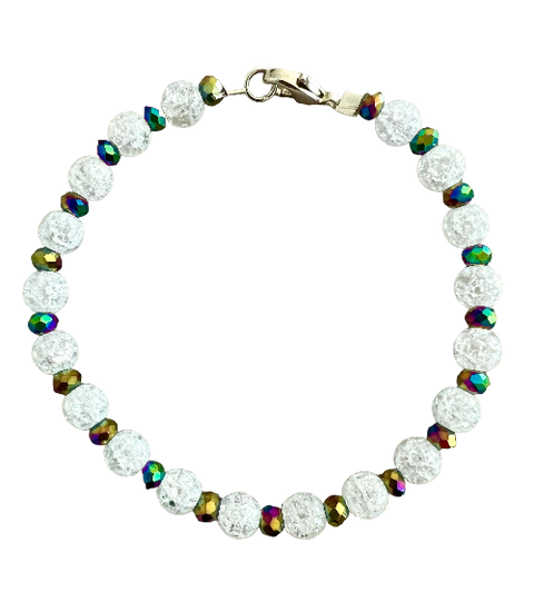 crackle quartz bracelet