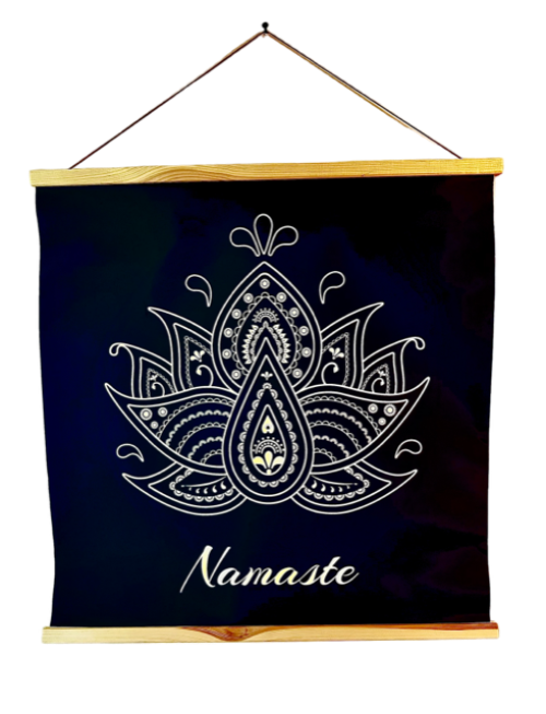 namaste hanging banner