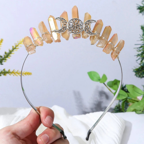 crystal crown and head bands