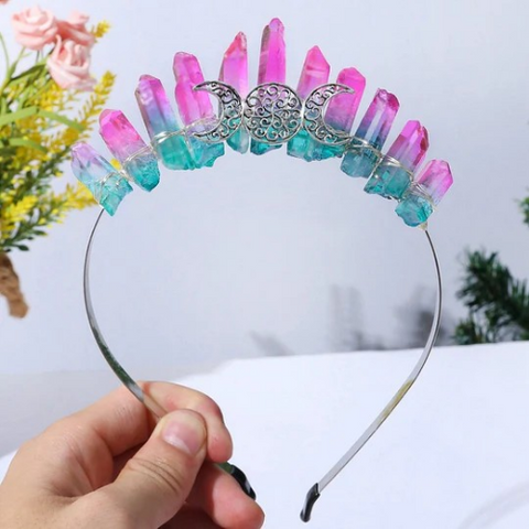 crystal crown and head bands