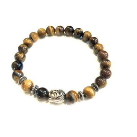 Buddha and Tiger Eye Bracelet