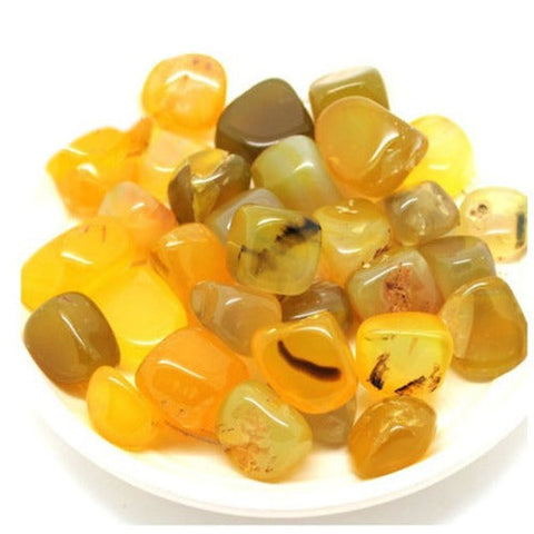 Yellow Agate Polished Stone