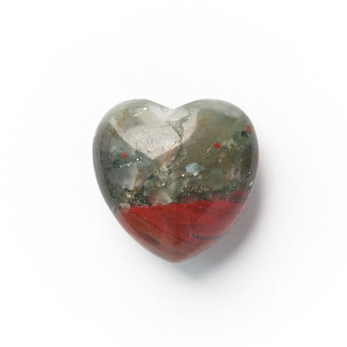 Heart Shaped African Bloodstone Stone