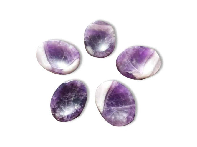 Natural Amethyst Worry Stone