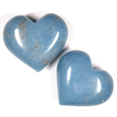 Heart Shaped Angelite Stone