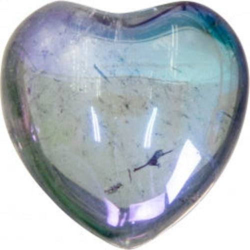 Heart Shaped Aura Quartz Stone