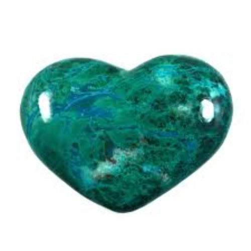 Heart Shaped Chrysocolla Stone