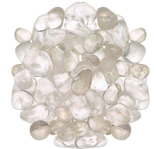 Crystal Quartz Tumbled Stones - 1 Pound
