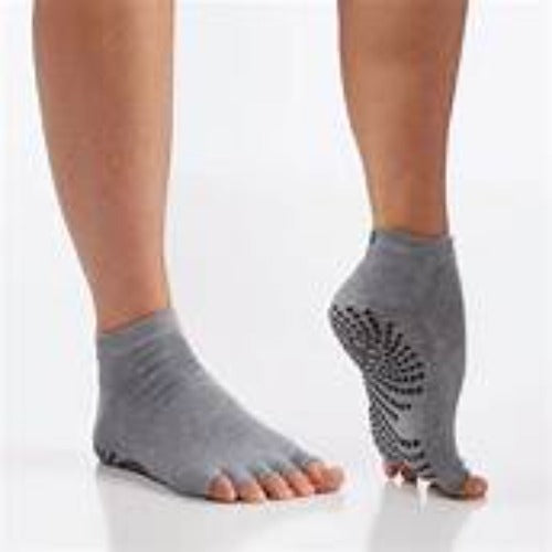 gaiam grippy toeless socks, 2 pack