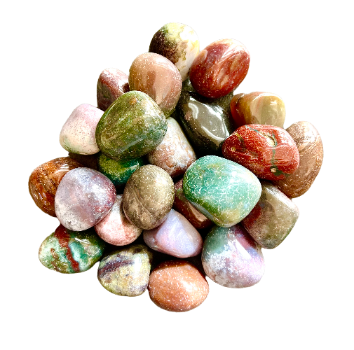 fancy agate tumbled stones