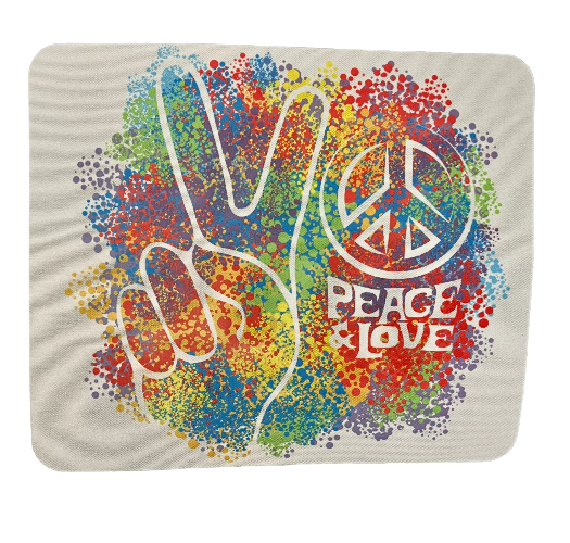 Peace & Love Mouse Pad