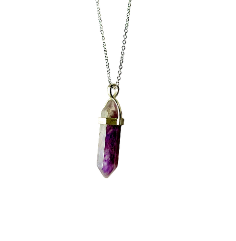 double terminated amethyst necklace