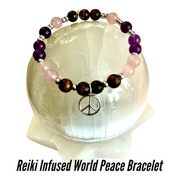 reiki infused world peace bracelet