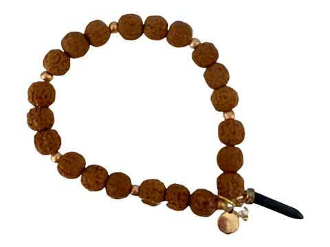 Rudraksha And Gemstone Bracelet