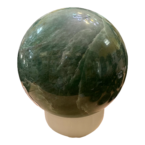 green calcite sphere
