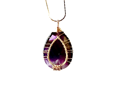 tree of life amethyst necklace
