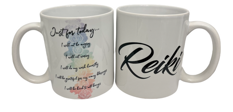 just for today reiki coffee cup