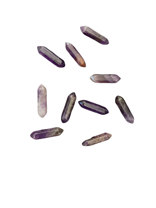 double terminated amethyst points