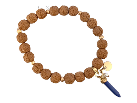 Rudraksha And Gemstone Bracelet