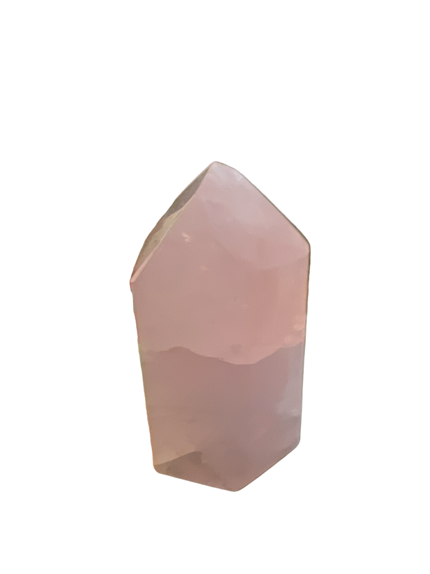 Points polis en quartz rose