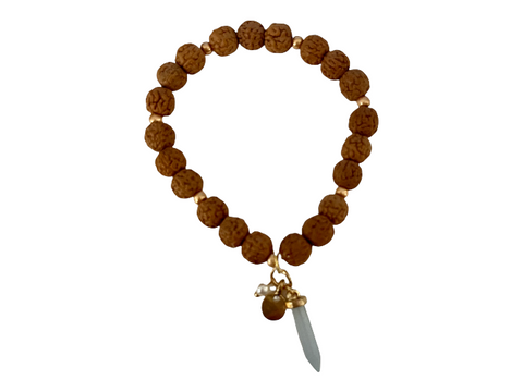 Rudraksha And Gemstone Bracelet