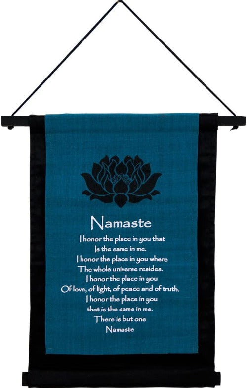 Inspirational Namaste Cotton Hanging Banner