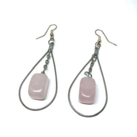 Rose Quartz Earrings